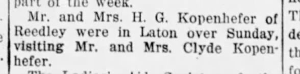 Visit the Clyde Kopenhefers of Laton